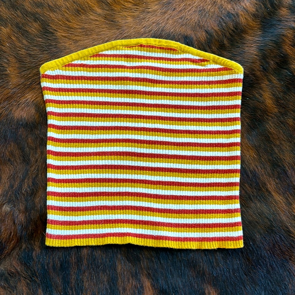 American Eagle Striped Cropped Tube Top- Size M